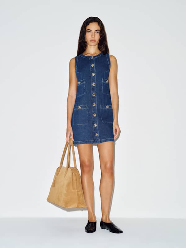 Tropez Denim Mini Dress - Salinas